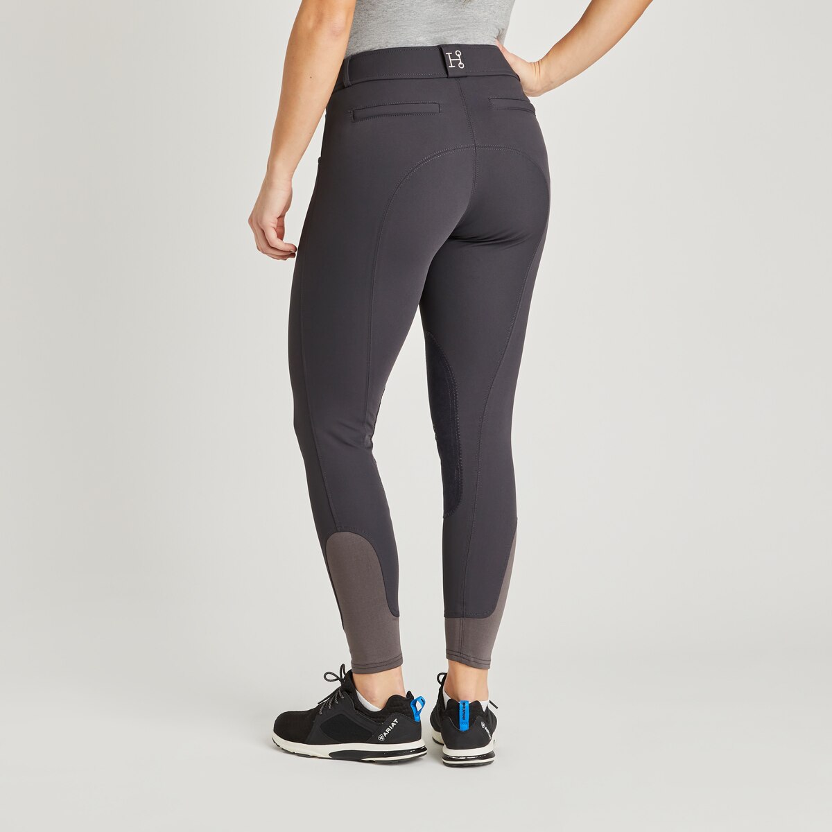 Hadley Mid-Rise Breeches by SmartPak - Knee Patch - Image 4