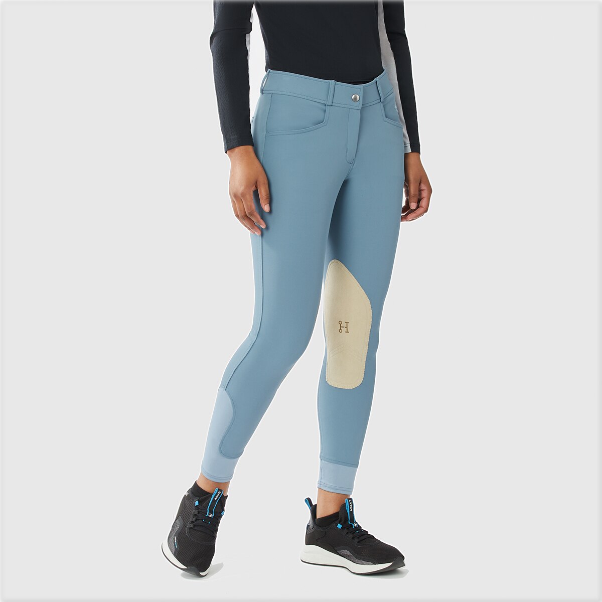 Hadley Mid-Rise Breeches by SmartPak - Knee Patch - Clearance! - Image 3