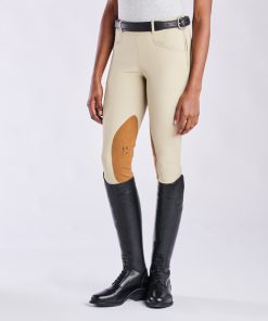 Hadley Show Mid-rise Side Zip Breeches by SmartPak - Knee Patch - Clearance!