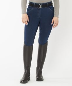 Piper Stretch Denim Curvy Fit Breeches by SmartPak- Full Seat