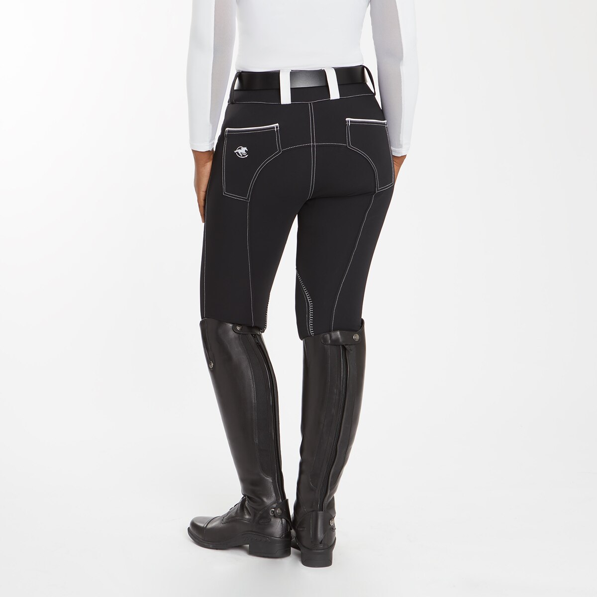 Piper Evolution Curvy Fit Breeches by SmartPak - Knee Patch - Image 2