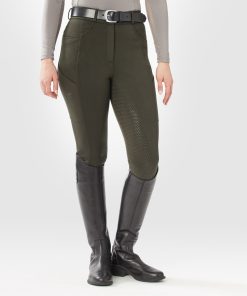 Piper Knit Everyday High-Rise Breeches by SmartPak - Full Seat
