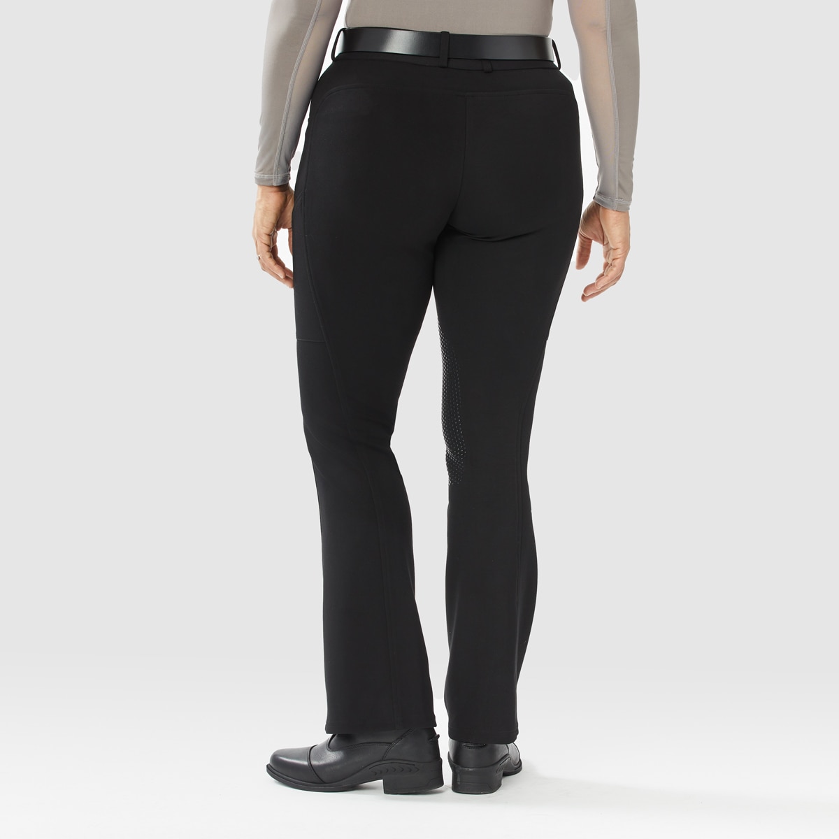 Piper Knit Everyday Mid-Rise Boot Cut Breeches by SmartPak - Knee Patch - Image 2