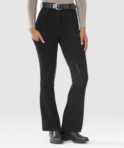 Piper Knit Everyday High-Rise Boot Cut Breeches by SmartPak - Knee Patch