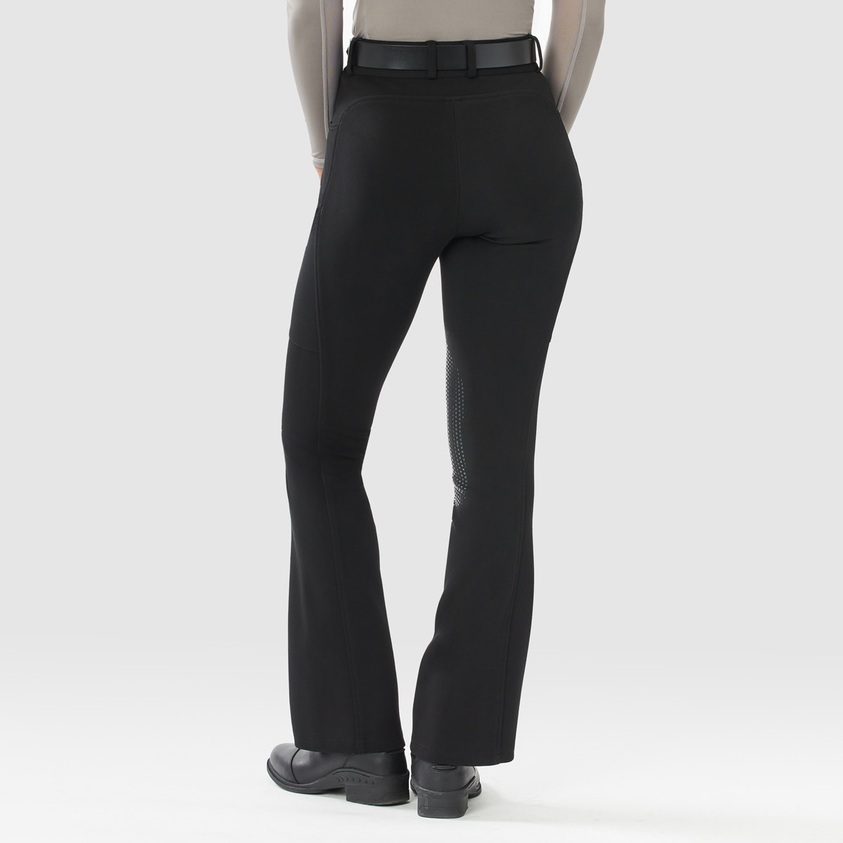 Piper Knit Everyday High-Rise Boot Cut Breeches by SmartPak - Knee Patch - Image 2