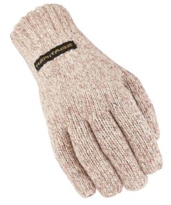 Heritage Gloves Ragg Wool Gloves 7 Oatmeal