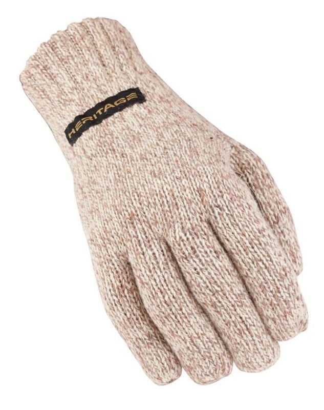 Heritage Gloves Ragg Wool Gloves 7 Oatmeal