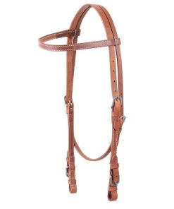 Cashel Harness Leather Stitched Browband Headstall