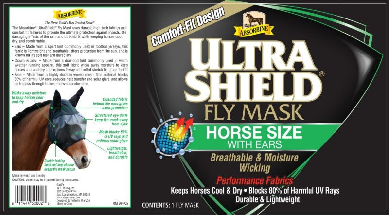 Absorbine Ultrashield Fly Mask Without Ears - Image 5