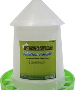 Chicken Feeder with Adjustment 17lb White/Green