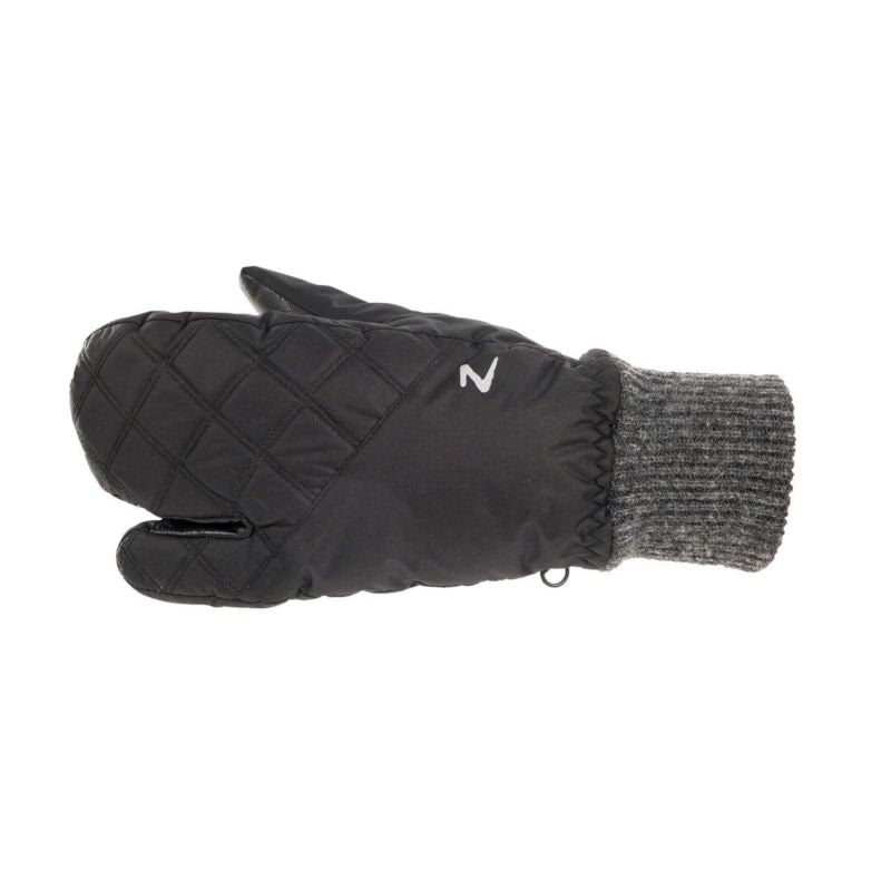 HorZe Padded 3-Finger Winter Mittens 6 Black