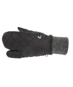 Alternative view of HorZe Padded 3-Finger Winter Mittens 6 Black