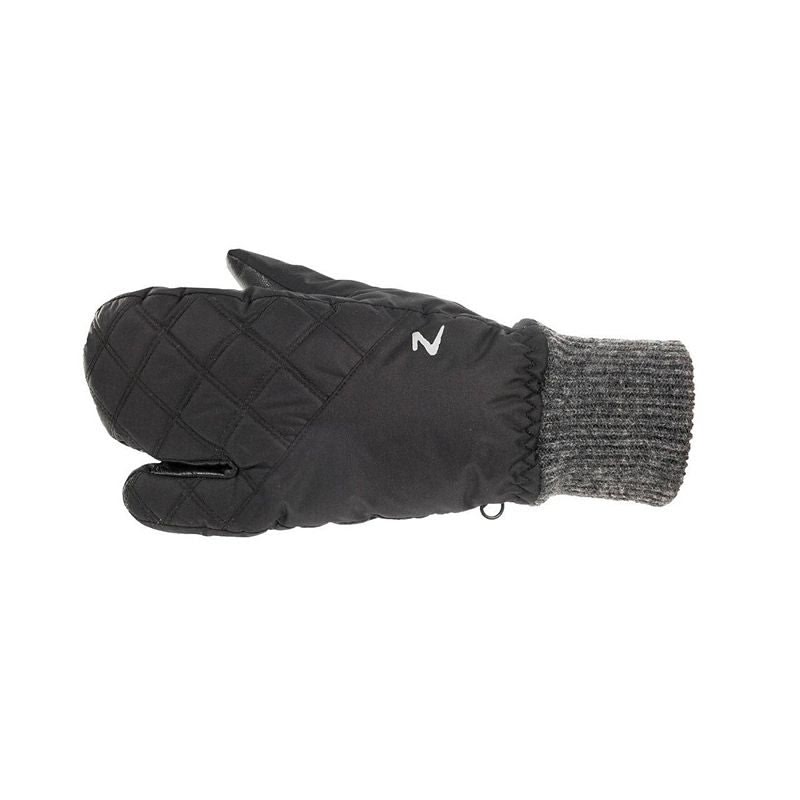 HorZe Padded 3-Finger Winter Mittens 6 Black - Image 2