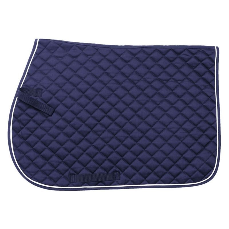 EquiRoyal Square Quilted Cotton Comfort English Saddle Pad - Image 4