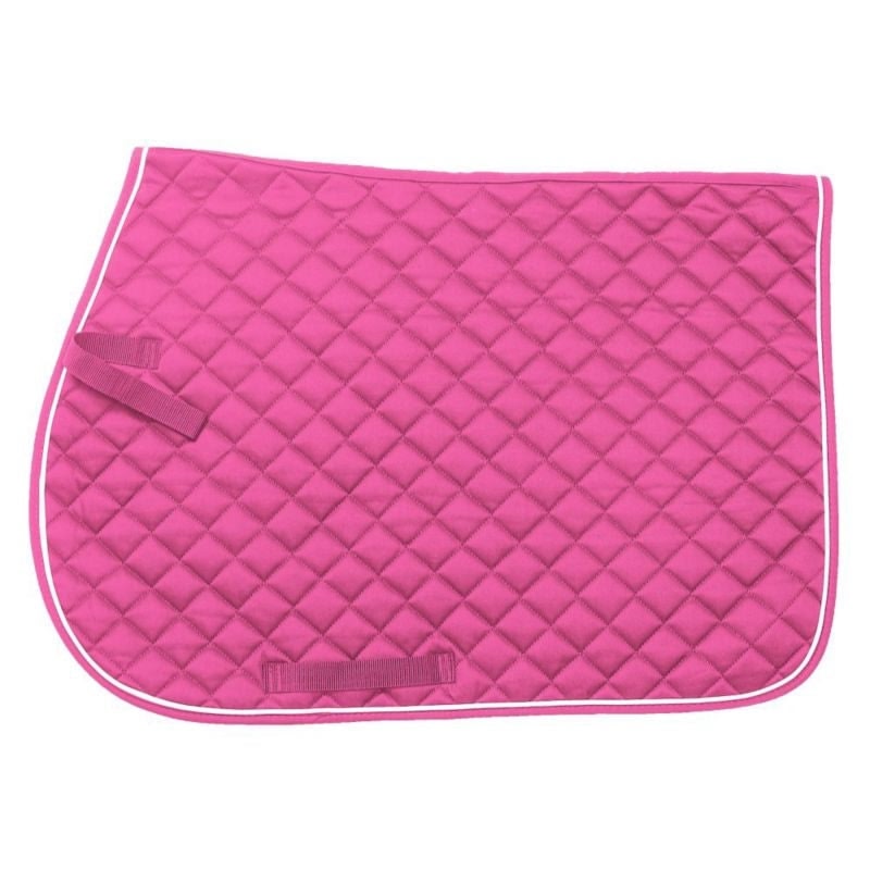 EquiRoyal Square Quilted Cotton Comfort English Saddle Pad - Image 6