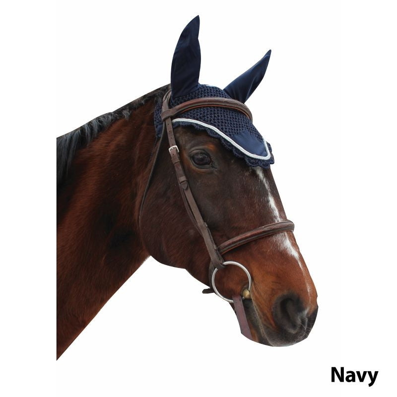 Equine Couture Fly Bonnet with Silver Rope - Image 2