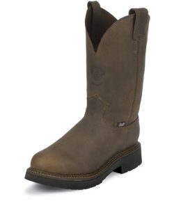 Justin Mens J-Max Steel Pull On Work Boots