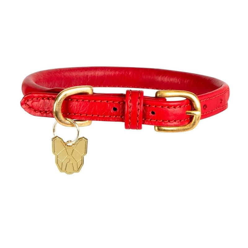 Digby Fox Rolled Leather Dog Collar - Image 19