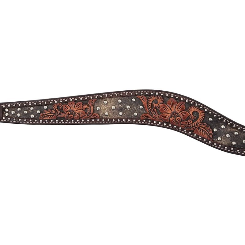 Circle Y Dark Flash Arizona Flower Breast Collar - Image 2