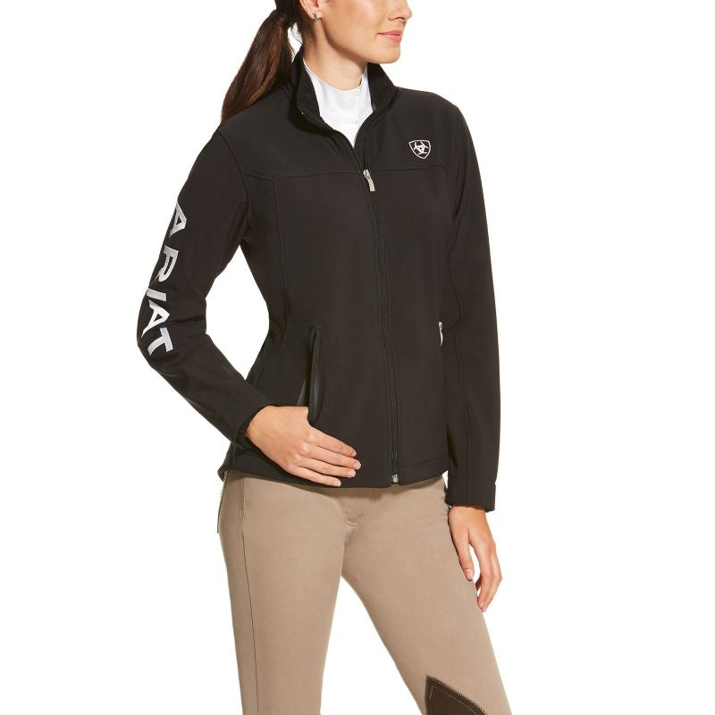 Ariat Ladies New Team Softshell Jacket 1X Black - Image 4