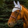 Equine Couture Fly Bonnet with Pearls and Crystals