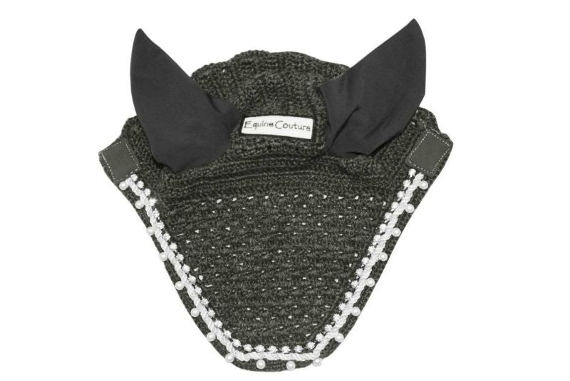 Equine Couture Fly Bonnet with Pearls and Crystals - Image 5