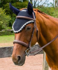 Alternative view of Equine Couture Fly Bonnet with Pearls and Crystals