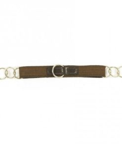 Camelot Elastic Curb Chain Horse Brown