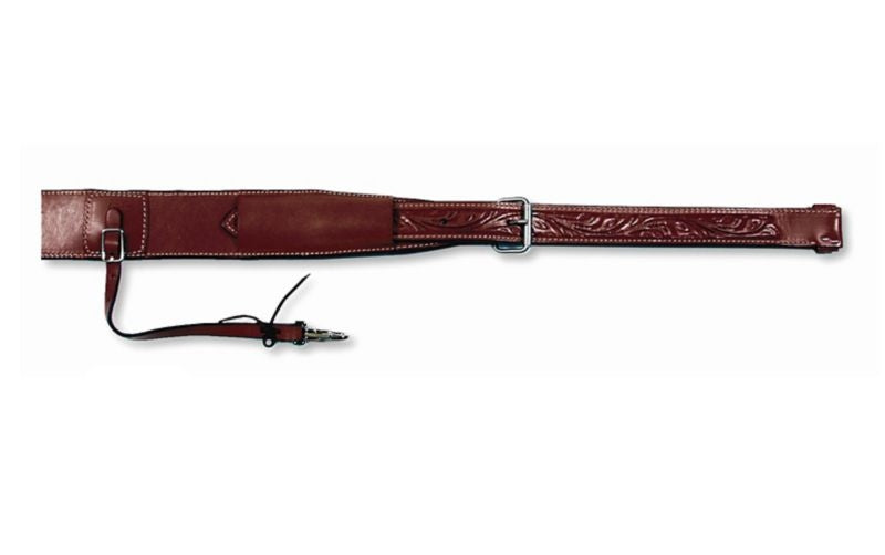 Circle Y Floral Flank Cinch 3 x 1.75 Chocolate - Image 6
