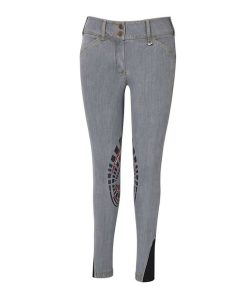Alternative view of Equine Couture Ladies Calabasas Patch Jeans