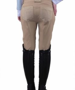 Alternative view of Equine Couture Lady Oslo Knee Patch Breech 32 Wht