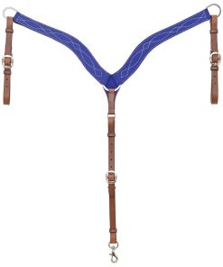 Circle Y Marfa Lights Suede Breast Collar