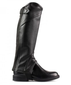 Alternative view of Horze Jr Leather Chaps 10 Black