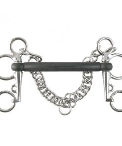 Alternative view of Horze Rubber Mullen Mouth Pelham Bit