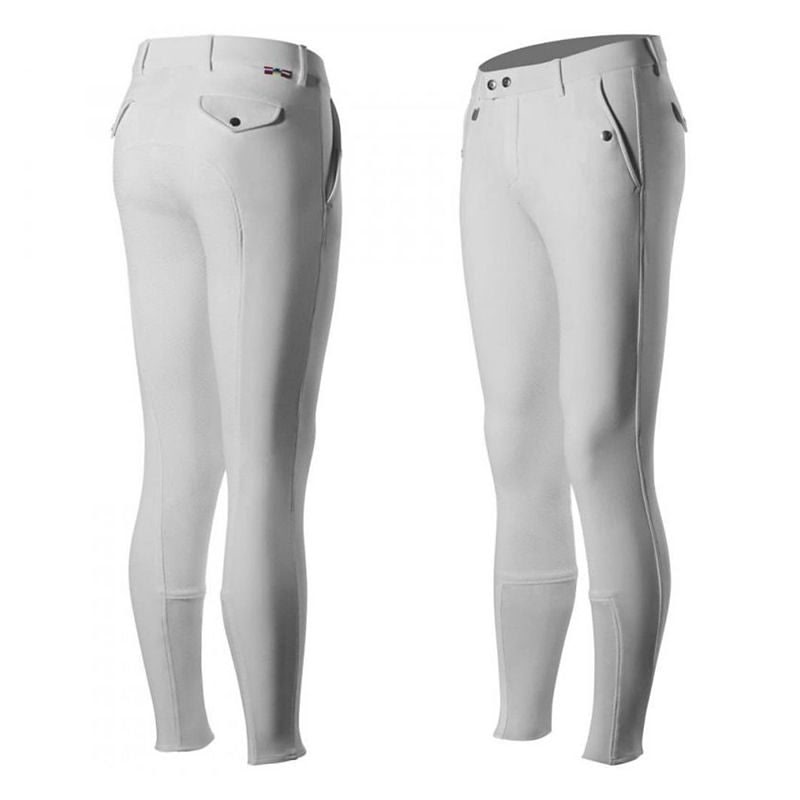 Horze Mens Grand Prix Silicone Grip FS Breeches - Image 2