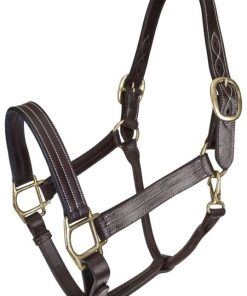 Gatsby Classic Triple Stitch Leather Halter