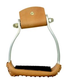 Equi-Sky 2 1/4in Slanted Alum Stirrups with Pads