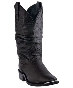 Dingo Mens Amsterdam Rnd Slouch Blk Boots