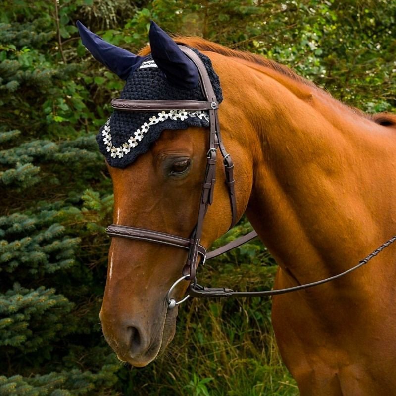 Equine Couture Floral Fly Bonnet - Image 3