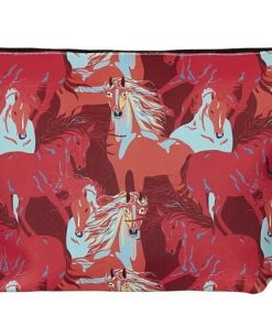 AWST Colorful Horses Cosmetic Pouch