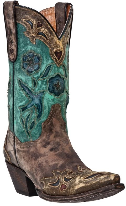 Dan Post Ladies Vintage Bluebird Western Boot