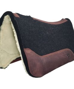 Diamond Wool Black Gold Roper with Wool Fleece Pad