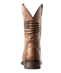 Alternative view of Ariat Mens Circuit Patriot Sq Toe Tan Boots