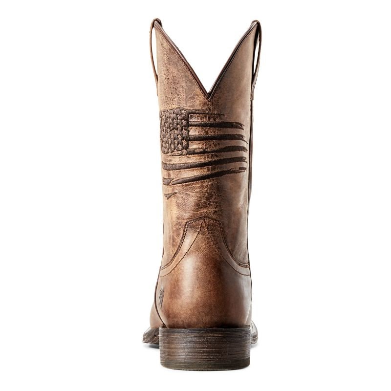 Ariat Mens Circuit Patriot Sq Toe Tan Boots - Image 2