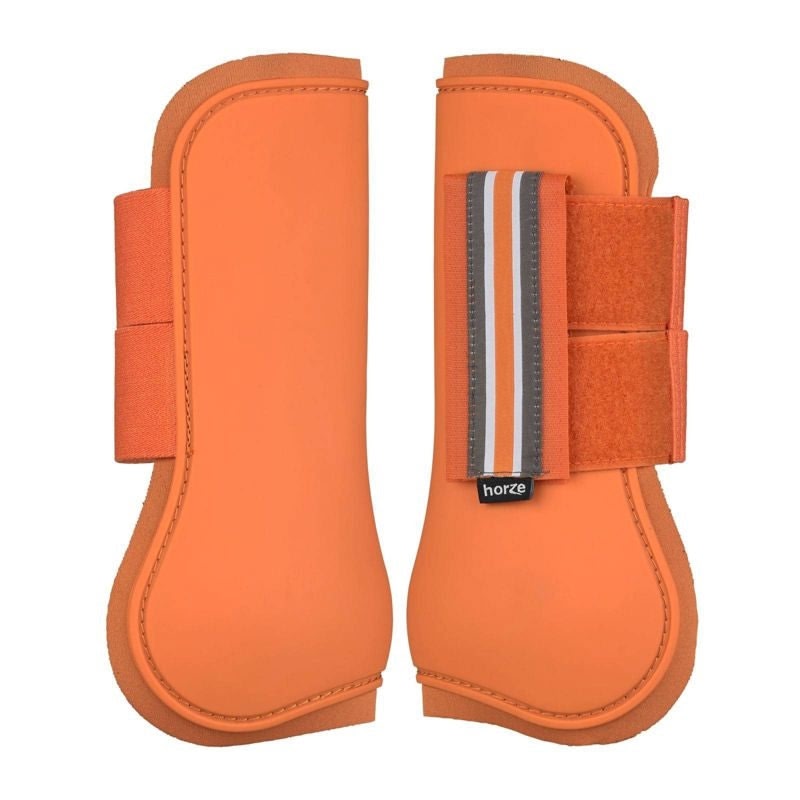 Horze Adepto Tendon Boots Cob Coral Gold - Image 3