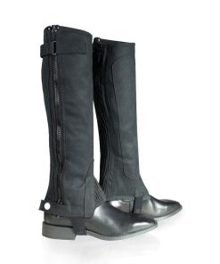 Alternative view of HorZe Amara Chaps With Rib MD Wide Black