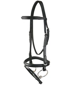 DaVinci Raised Pad Dressage Bridle/Flash