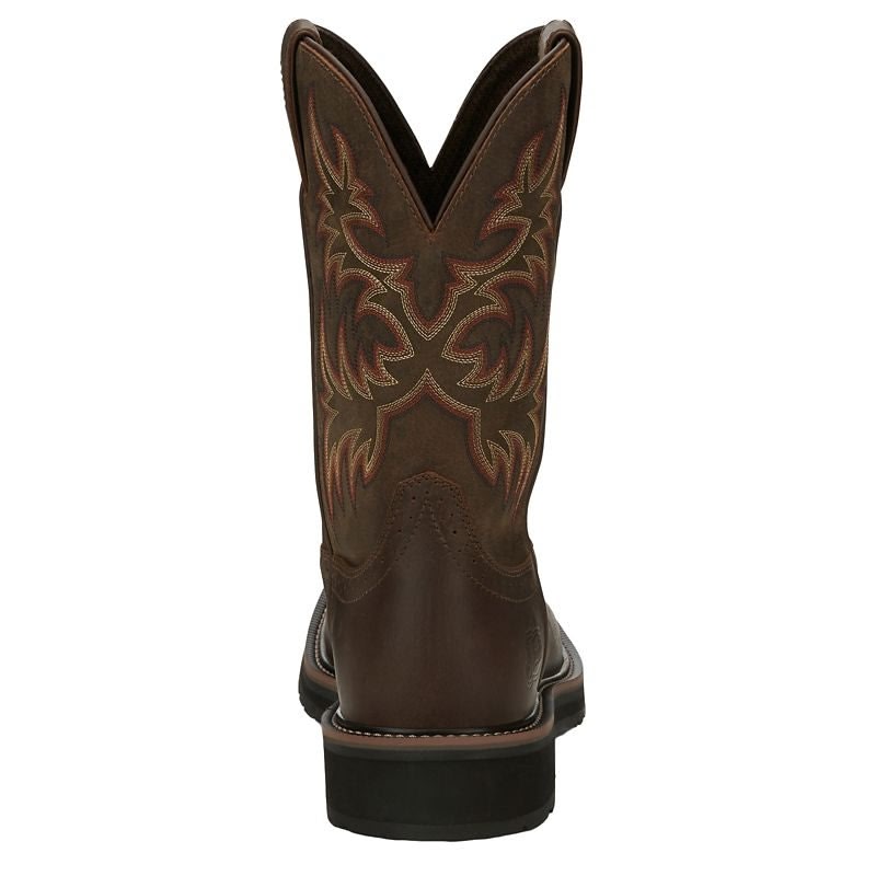 Justin Mens Stampede Sq Rugged Work Boots - Image 4