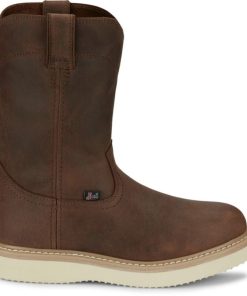 Alternative view of Justin Mens Ram Round Toe Boots