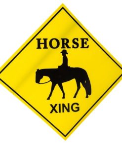 Alternative view of Gatsby Horse Crossing Sign